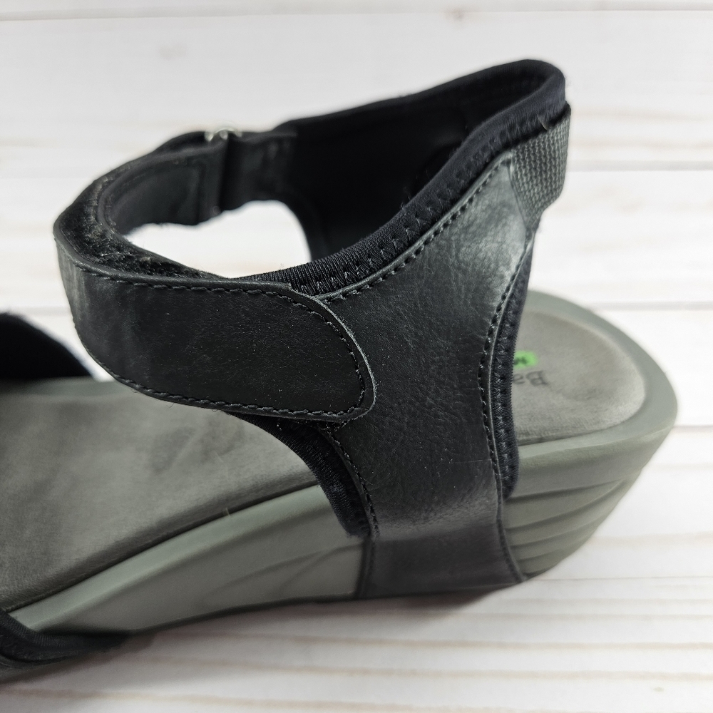 BareTraps Womens Boland Black‎ Ankle Strap Open Toe Wedge Sandals Size 11 - Picture 3 of 11